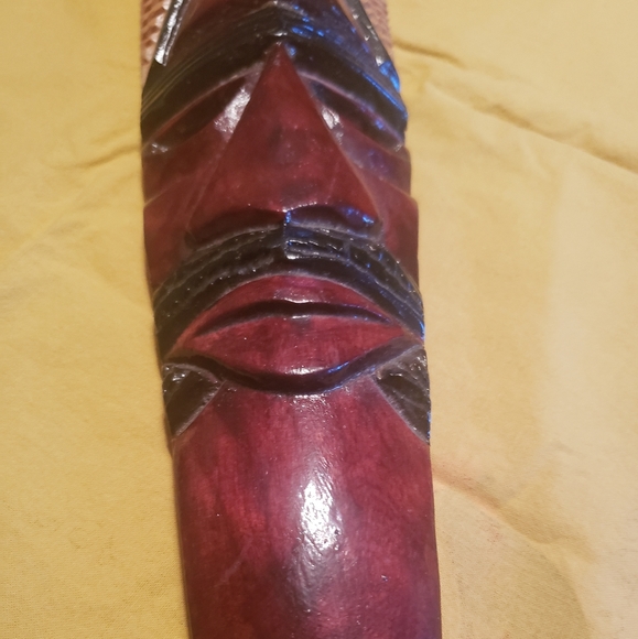 Hand Carved and Painted Woodn Mask Jamaica - Picture 8 of 9